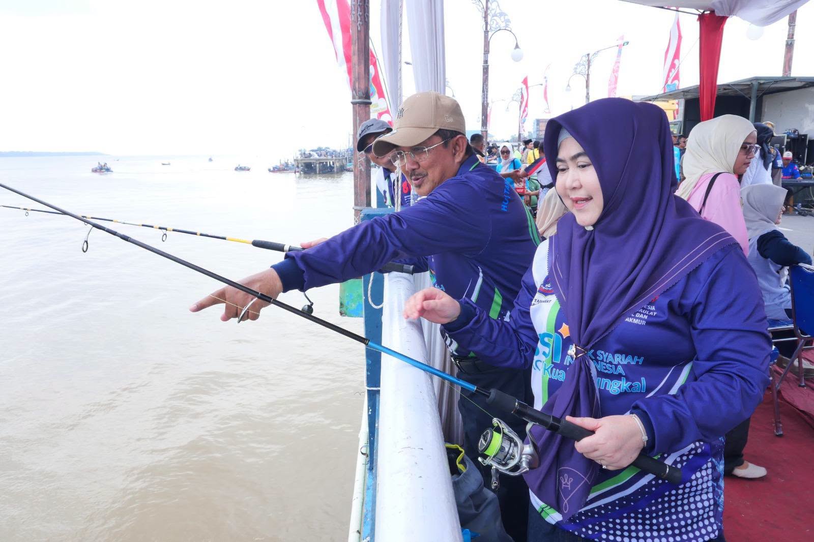 Ratusan Pemancing Padati WFC, Semarak Lomba Mancing Warnai Peringatan HUT RI dan HUT Tanjab Barat